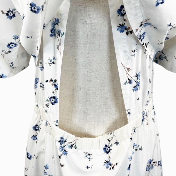 Rebecca Taylor White & Floral‎ Print Dress Size 4 - Picture 3 of 8